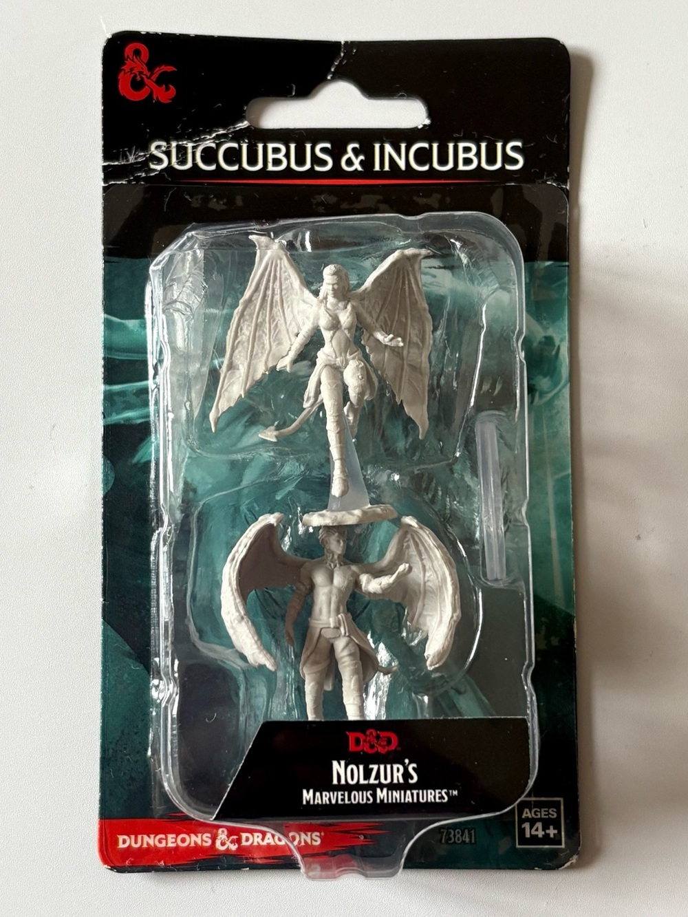 D&D Marvelous Miniatures Succubus Incubus WizKids Nolzur’s Unpainted Figures NEW